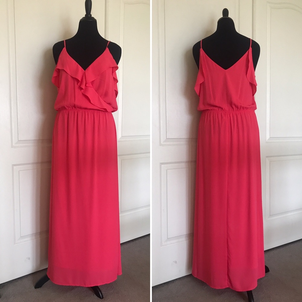 Banana Republic ruffle summer maxi dress NWT